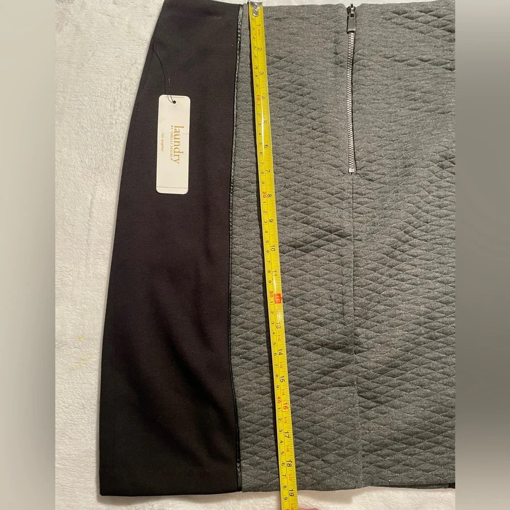Laundry by Shelli Segal Charcoal Pencil Skirt size 2 NWT - Picture 4 of 9